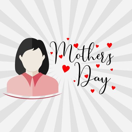 Vector design for Mothers Day with typographyのイラスト素材
