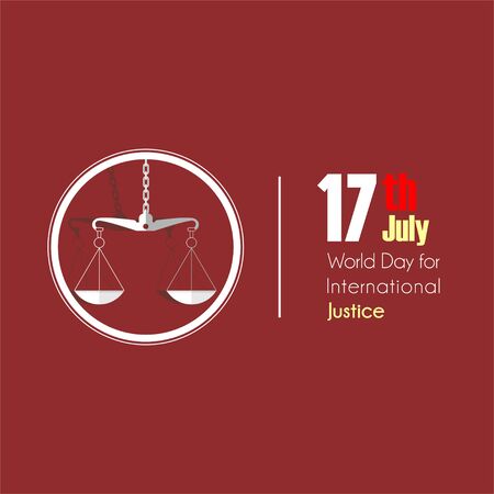 World day for international justice vector designのイラスト素材