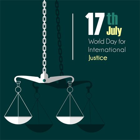 World day for international justice vector designのイラスト素材