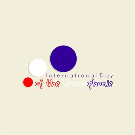 Typography design for International Day of the Franceのイラスト素材