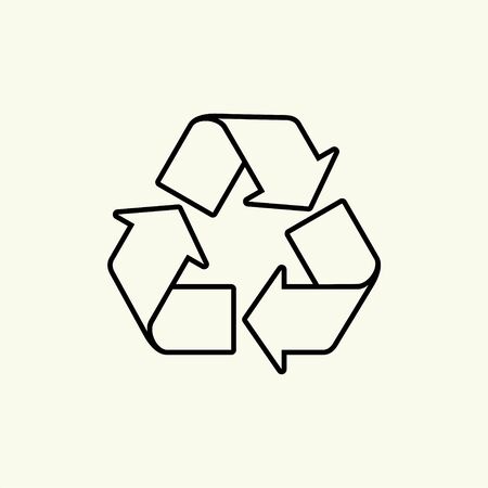 Outline Trash (Reuse, Reduce, Recycle) Illustration for Templateのイラスト素材