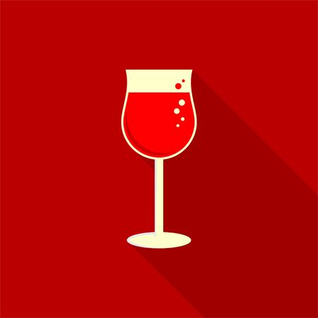 wine in flat design for template vector illustrationのイラスト素材