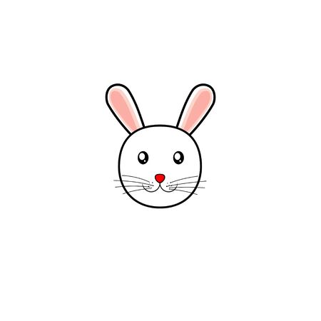 Simple Rabbit vector Illustration for template design, simply Rabbit wallpaperのイラスト素材
