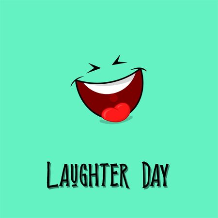 World Laughter day on 03 May vector Design with laugh wallpaperのイラスト素材
