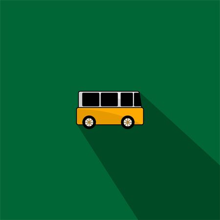 Micro Bus vector Illustration for template design