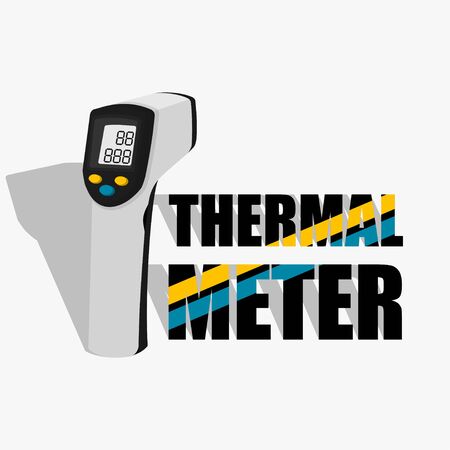 Thermal Meter vector Illustration for template designのイラスト素材
