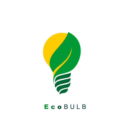 Light bulb with eco concept design. good template for electrical design. also Perfect for logo design.のイラスト素材
