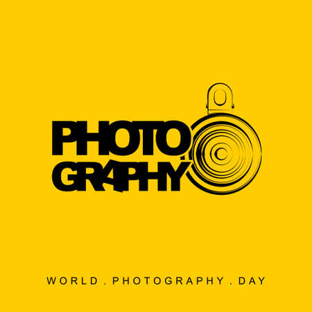 World Photography day with Lensbong (Phone Extra lens). Perfect template for Photography design.のイラスト素材