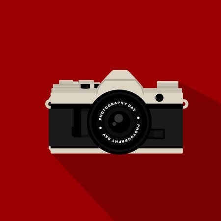 Mirrorless Camera vector illustration. perfect template for Photography design.