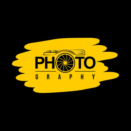 Typography design of Photography vector illustration. Good template for Photography design.のイラスト素材