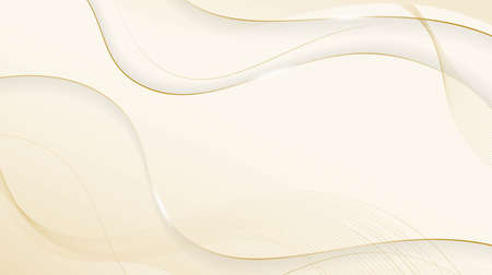 Shiny waving lines design in luxury background conceptのイラスト素材