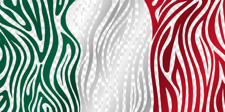 Mexican independence day. Green white and red stripes design with gradient effect in isolated background. mexico national day templateのイラスト素材