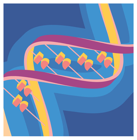 DNA chainのイラスト素材