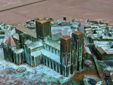 Bronze model of York Minster cathedral, England, UK - September 9, 2021のeditorial素材