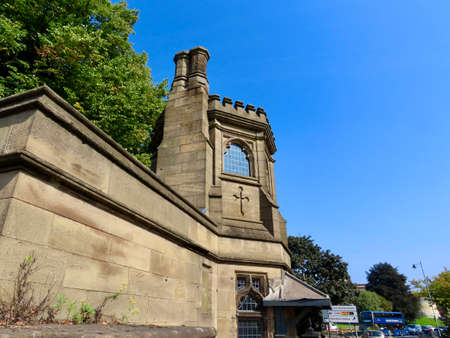 Motor and toll house of Skeldergate Bridge, York, England, UK - September 7, 2021.のeditorial素材