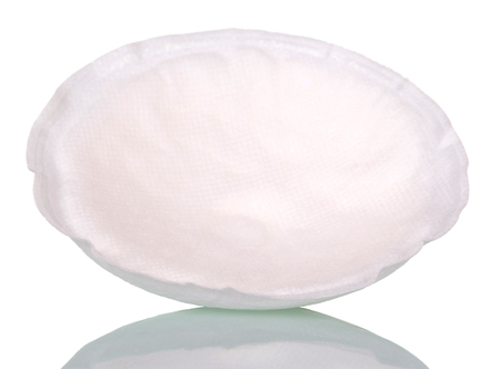 Absorbent breast gasket isolated on white background.の写真素材