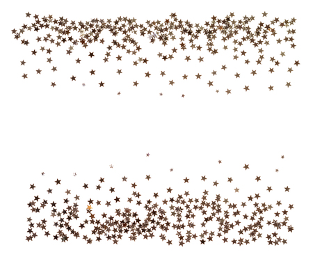 Many small stars components of the beautiful pattern on white backgroundの写真素材