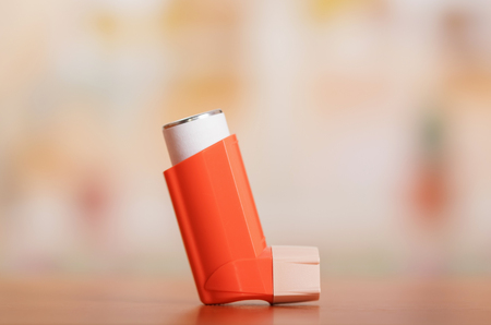 Portable pocket nebulizer with dispenser, on lightの写真素材