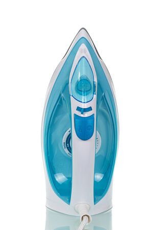 Multi-functional electric iron for home, isolated on white backgroundの写真素材