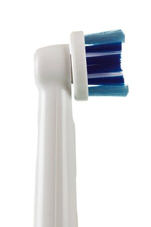 Bristle nozzle electric toothbrush isolated on white backgroundの写真素材