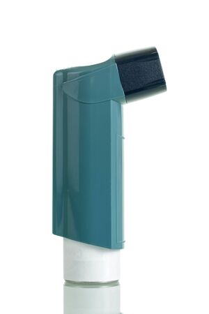 The small pocket inhaler isolated on white backgroundの写真素材