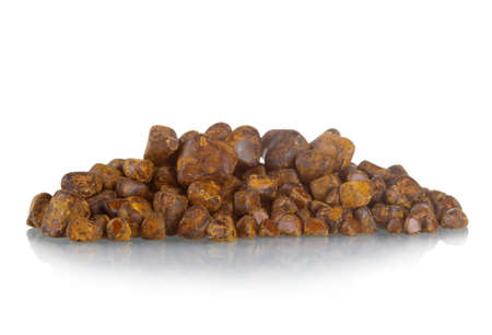 Cholelithiasis (gallstones) with gallbladder disease after cholecystectomy isolated on white backgroundの写真素材
