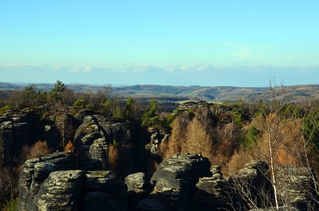Tisa rocks in autumn timeの写真素材