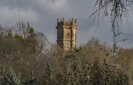 Observation tower in Tupadly village in winter timeの写真素材