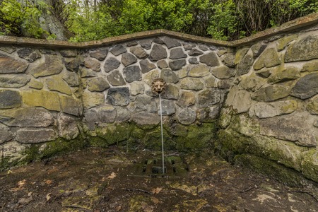 River Bilina near Stadice village in spring sunny dayの写真素材