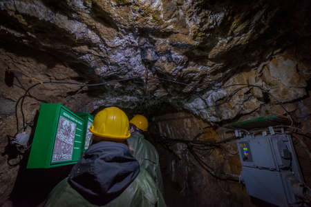 Interior of old mine in Banska Stiavnica town in Slovakia