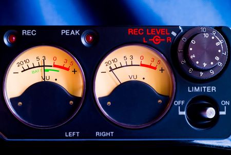 Pro tape recorder closeup (a classic loved by reporters)の写真素材