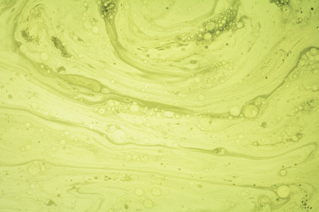 Abstract gradient green wavy background with blur