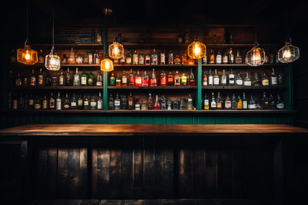 Craft Unique Cocktails. Well-Stocked Bar Boasting Endless Ingredient Possibilitiesの素材