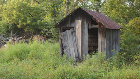 Forgotten Old Shedの写真素材