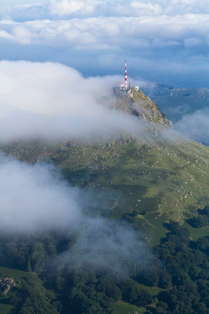 Aerial view of the Rhune