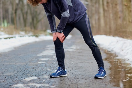 Injury while running in the winter spring autumn.