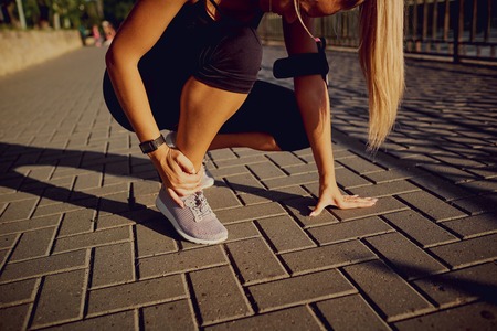 Trauma to the foot of the runner.