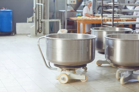 Equipment for the production of bread in the bakery.の写真素材