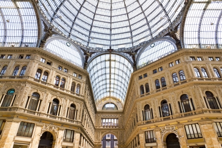 Umberto I gallery in the city of Naples, italy のeditorial素材