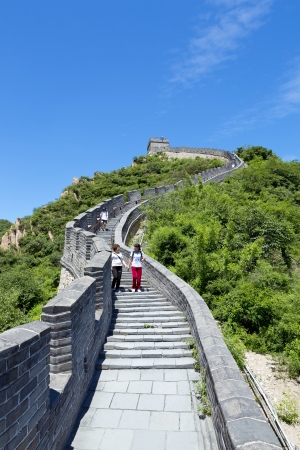 The beautiful view of the Great Wall of Chinaのeditorial素材