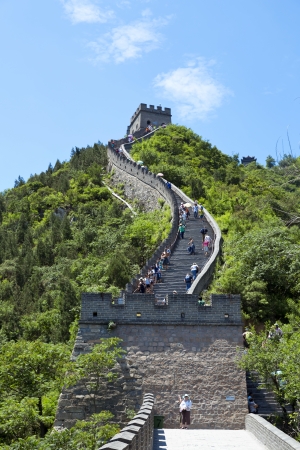 The beautiful view of the Great Wall of Chinaのeditorial素材