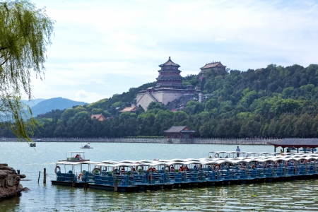 The beautiful view of the Summer Palace in Beijing, China のeditorial素材