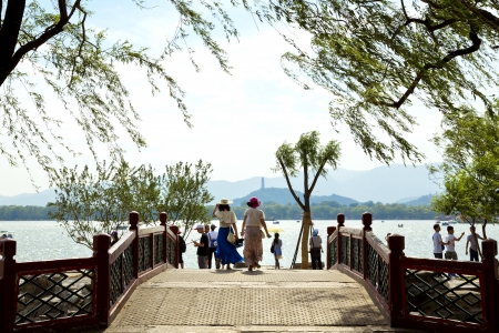 The beautiful view of the Summer Palace in Beijing, China のeditorial素材