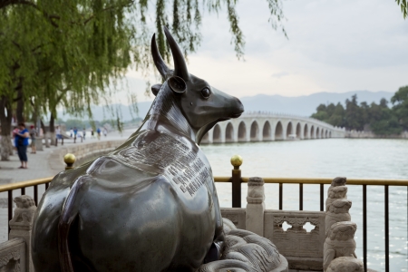 The beautiful view of the Summer Palace in Beijing, China のeditorial素材
