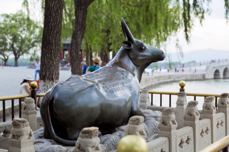 The beautiful view of the Summer Palace in Beijing, China のeditorial素材