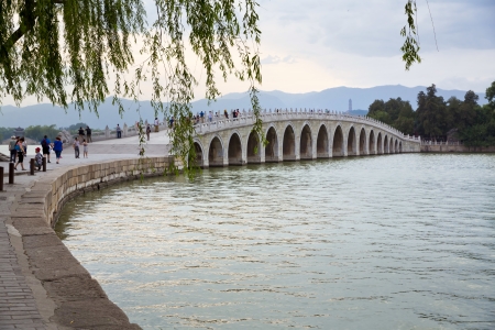 The beautiful view of the Summer Palace in Beijing, China のeditorial素材
