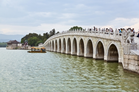 The beautiful view of the Summer Palace in Beijing, China のeditorial素材