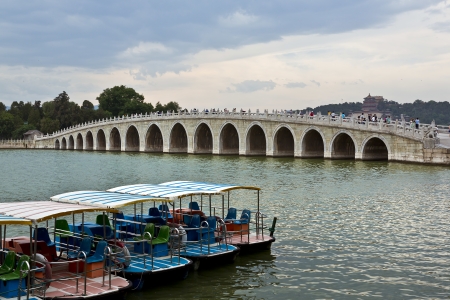 The beautiful view of the Summer Palace in Beijing, China のeditorial素材