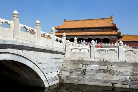 Beautiful view of the Forbidden City in Beijing, Chinaのeditorial素材
