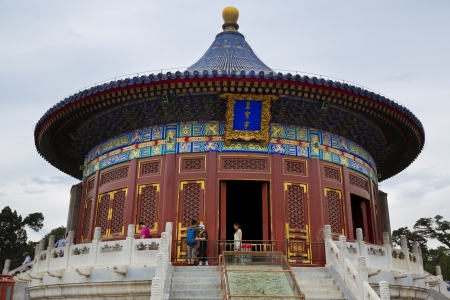 The beautiful view of the Temple of Heaven in Beijing, Chinaのeditorial素材